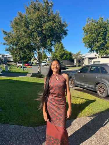 Customer photo review of (MADE TO ORDER) TE APA HALTER NECK PULETASI PRE-ORDER ONLY