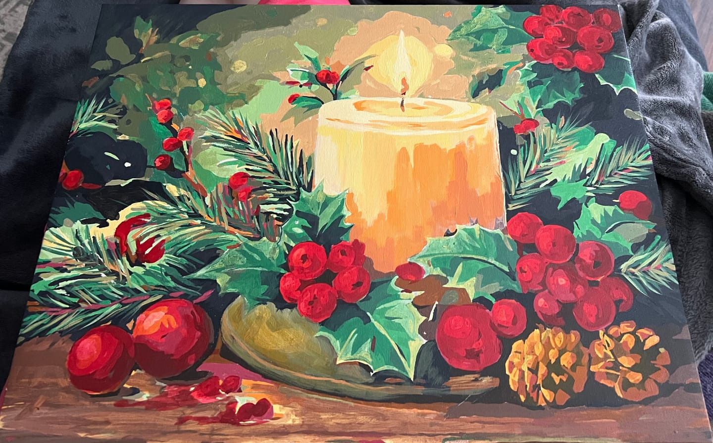 Customer photo review of Red Berry Candle