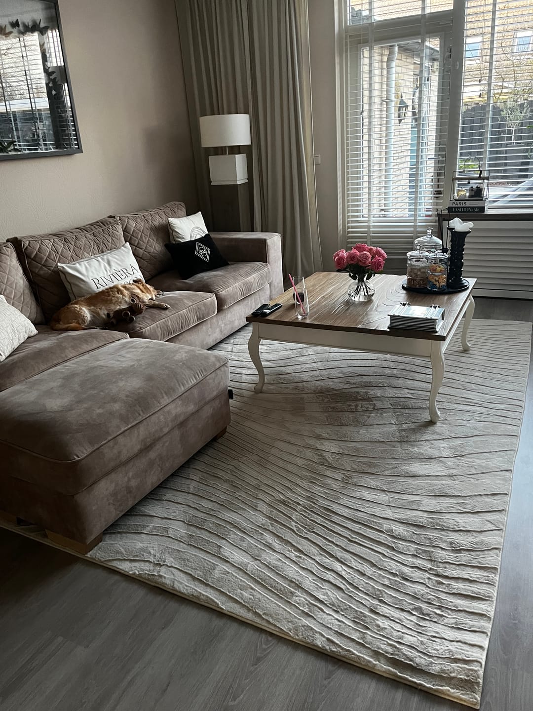 Customer photo review of VÅG WAVE – Japandi Vloerkleed Beige