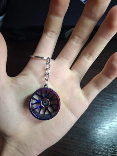 Customer photo review of Mini Wheel Keychains