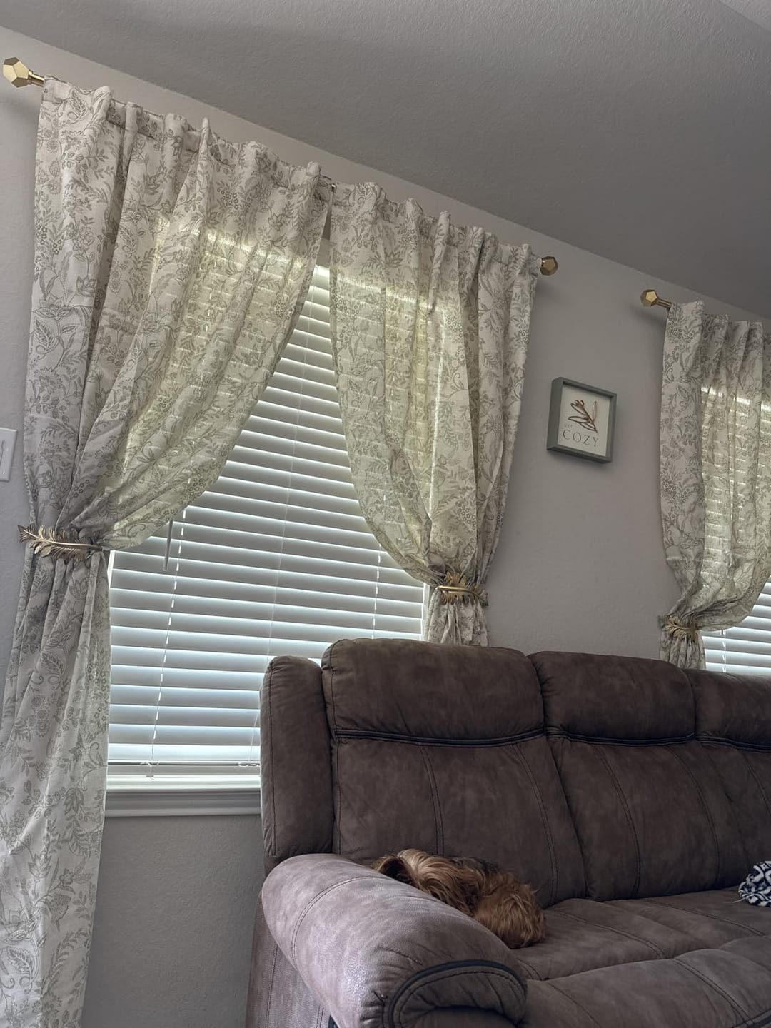 Customer photo review of Ethereal Botanical Linen Curtains