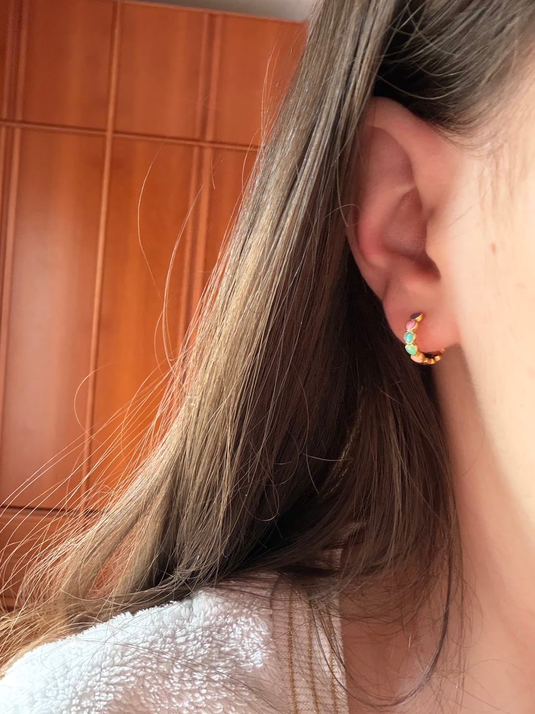 Customer photo review of Pendientes Colorful Love