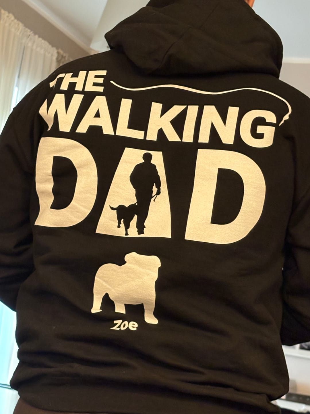 Customer photo review of The Walking Dad - Felpa personalizzata