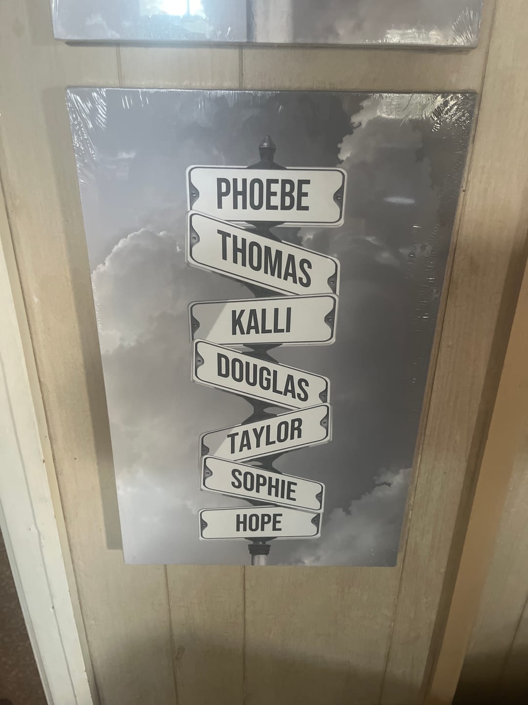 Customer photo review of NAMES ONLY STREET SIGN ⚡Black Friday SALE⚡