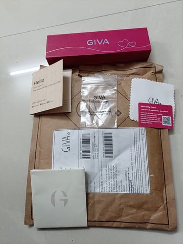 Reviewer's photo showing the complete packaging for the Oxidised Silver Rudraksha Bracelet.