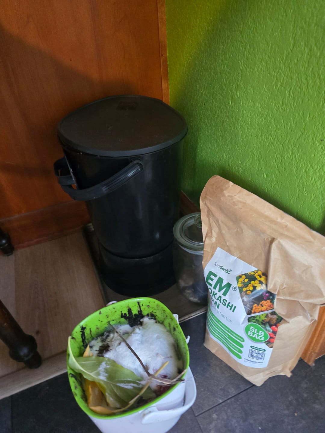 Customer photo review of Premium Bokashi Bran Compost Starter