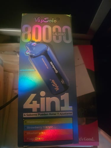 Customer photo review of VAPSOLO QUADS 80000 4en1 | 4 sabores