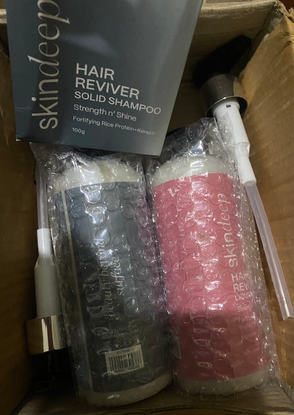 Customer photo review of HAIR REVIVER - Rice Protein Liquid Shampoo