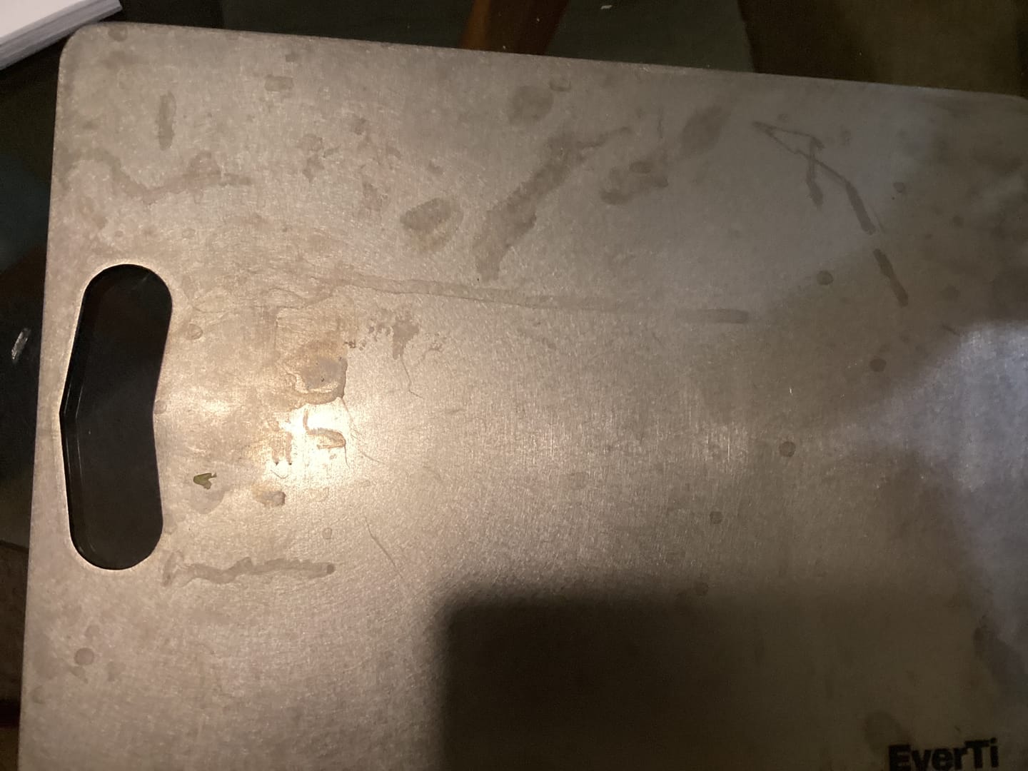 Customer photo review of Titanium Cutting Board