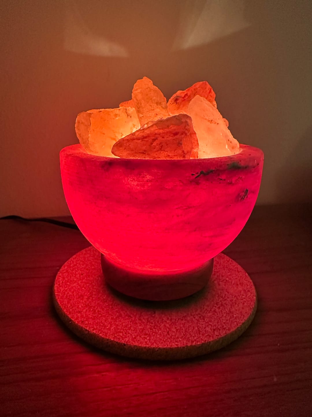 Customer photo review of Fire Bowl Himalayan Salt Lamp
