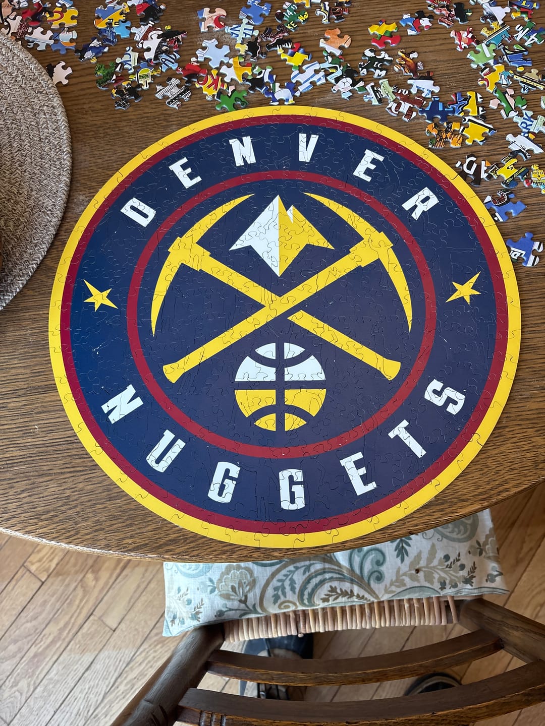 Customer photo review of Denver Nuggets™ - Wooden Puzzle