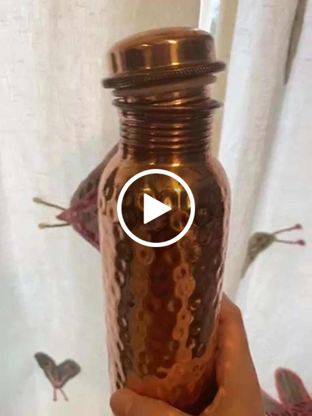 Customer video review of Himalayan Ayurvedic Pure Copper Bottle