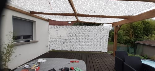 Customer photo review of Weißes Tarnnetz