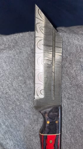 Customer photo review of Mystery Damascus Knife