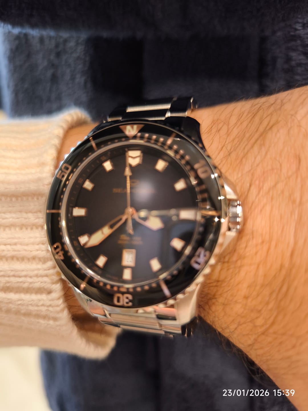 Customer photo review of Ocean Series Pro 300m Waterproof Diving Watch 44mm