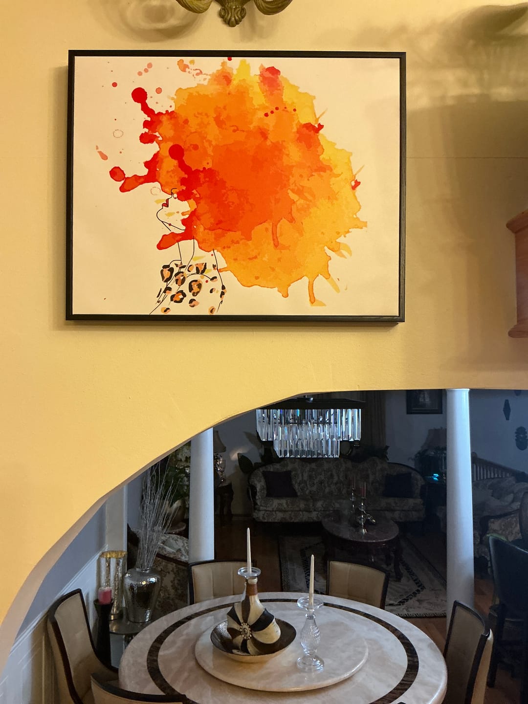 Customer photo review of Parke Floating Frame Canvas Art Print
