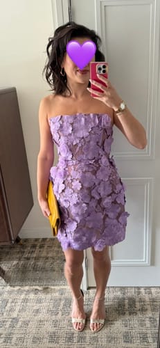Customer photo review of Bouquet Maraya in Lilac Mini Dress by Bronx and Banco