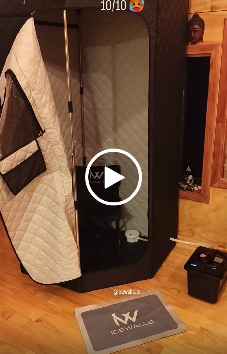 Customer video review of Sauna Portátil 2.0