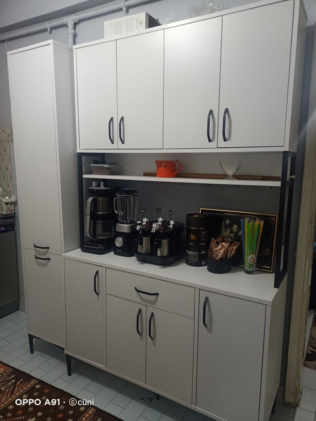 Customer photo review of Rani JE134 Çok Amaçlı Dolap 10 Kapaklı 1 Çekmeceli Kiler Mutfak Dolabı Beyaz