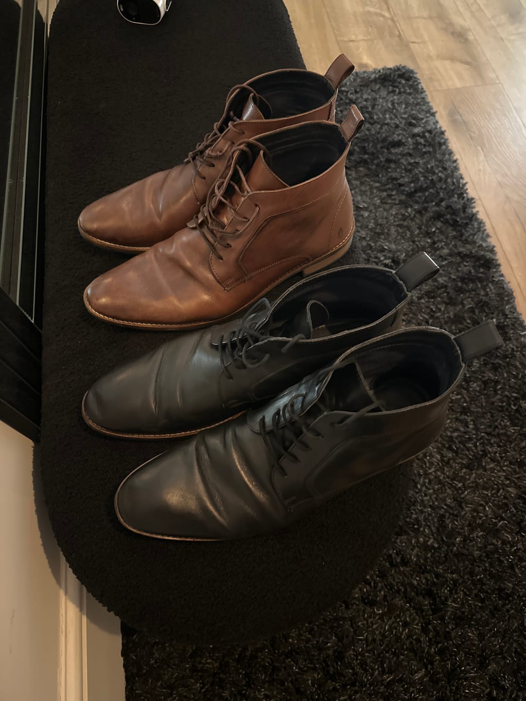 Customer photo review of Brown Declan Lace Boots