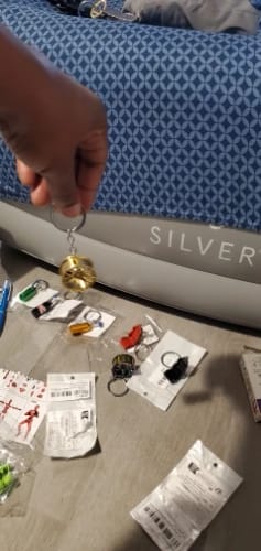 Customer photo review of Mini Wheel Keychains