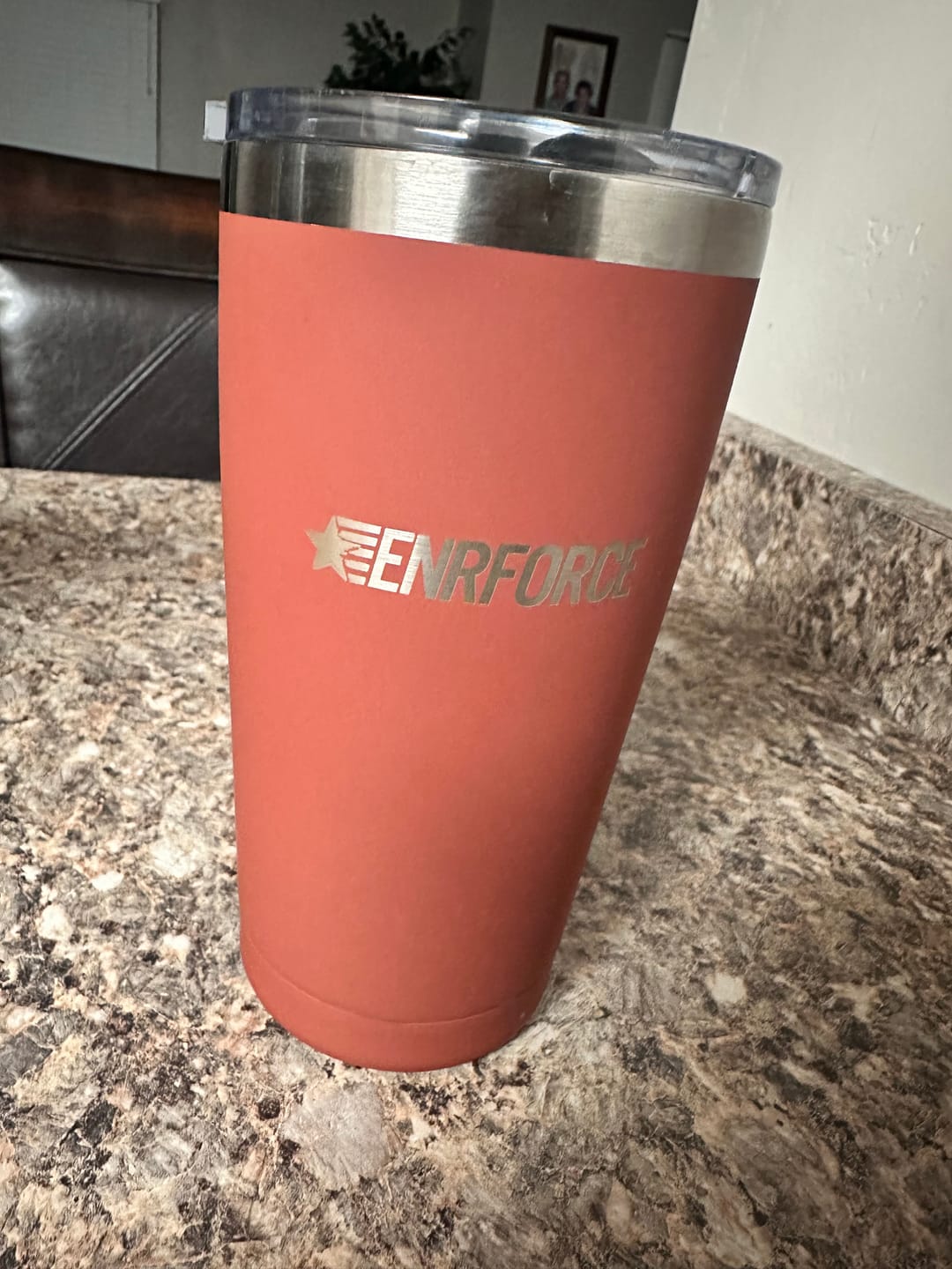 Customer photo review of 20 OZ Soft Matte Tumbler