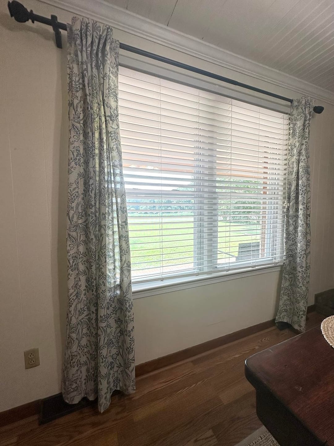 Customer photo review of Ethereal Botanical Linen Curtains