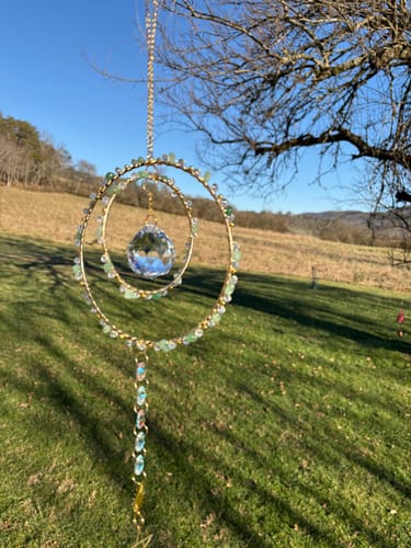 Customer photo review of Easy suncatcher tutorial for beginners- sparkle