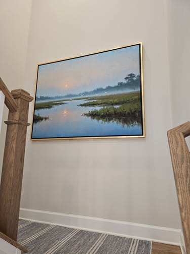 Customer photo review of Rising Stillness Canvas Art