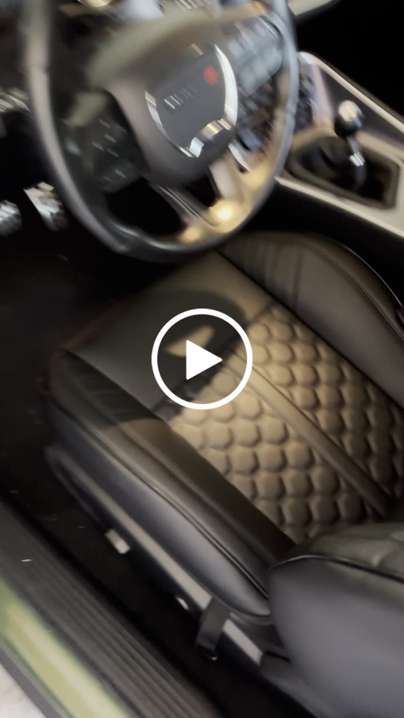 Customer video review of 2015+ Dodge Challenger Custom Performance Seat Covers