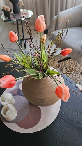 Customer photo review of Kunsttulpen Vermeer Zalmkleur 31cm