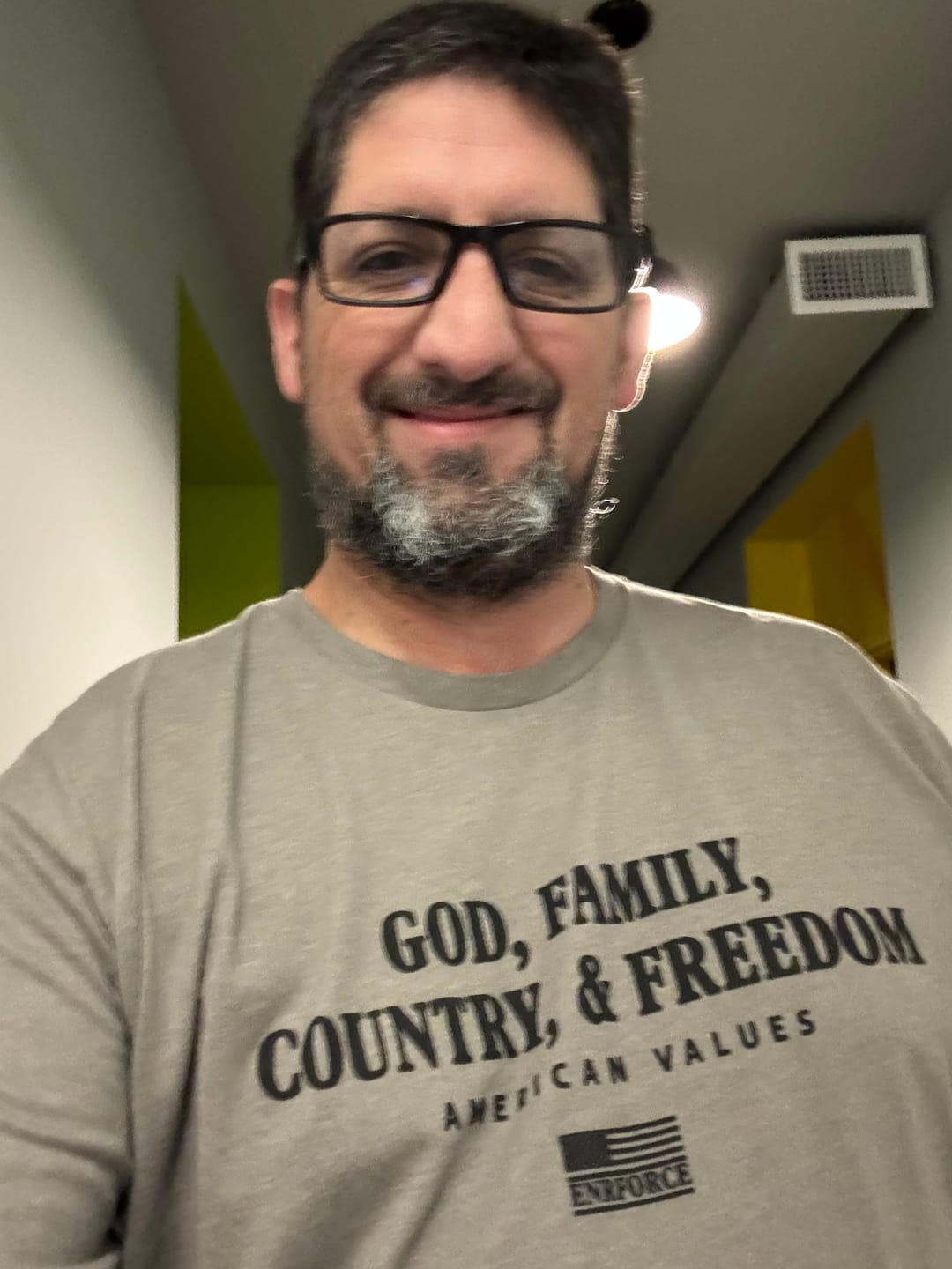 Customer photo review of American Values Tee