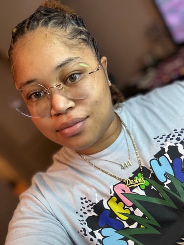 Customer photo review of Lovie Eyeglasses