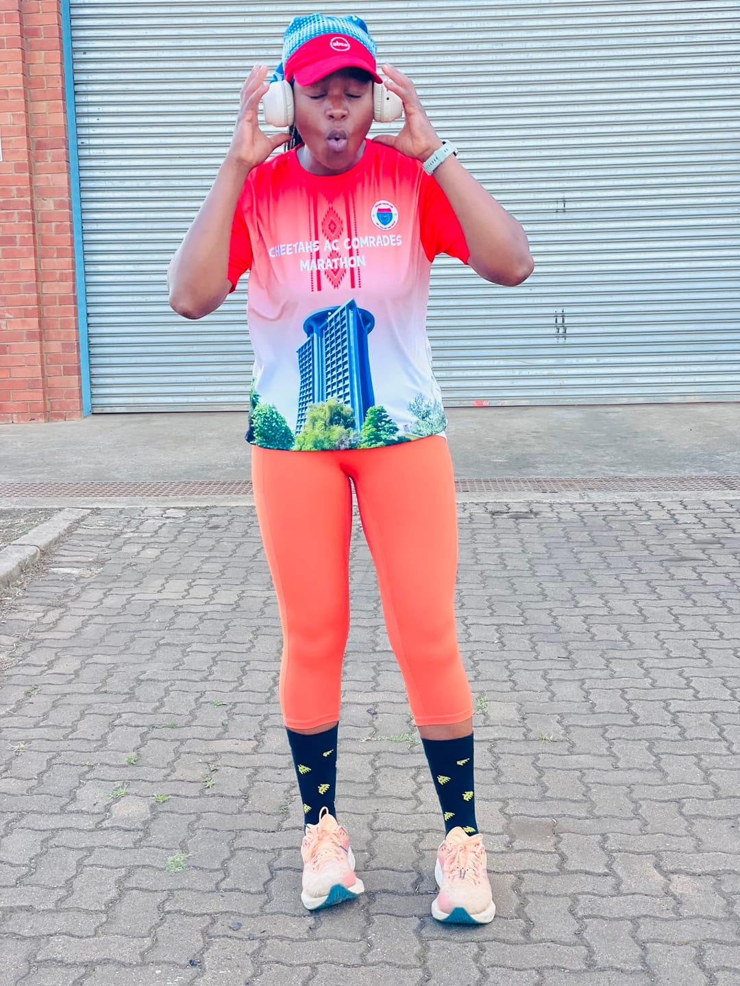 Customer photo review of High Waisted Tummy Control Butt Lifting Leggings with Pockets