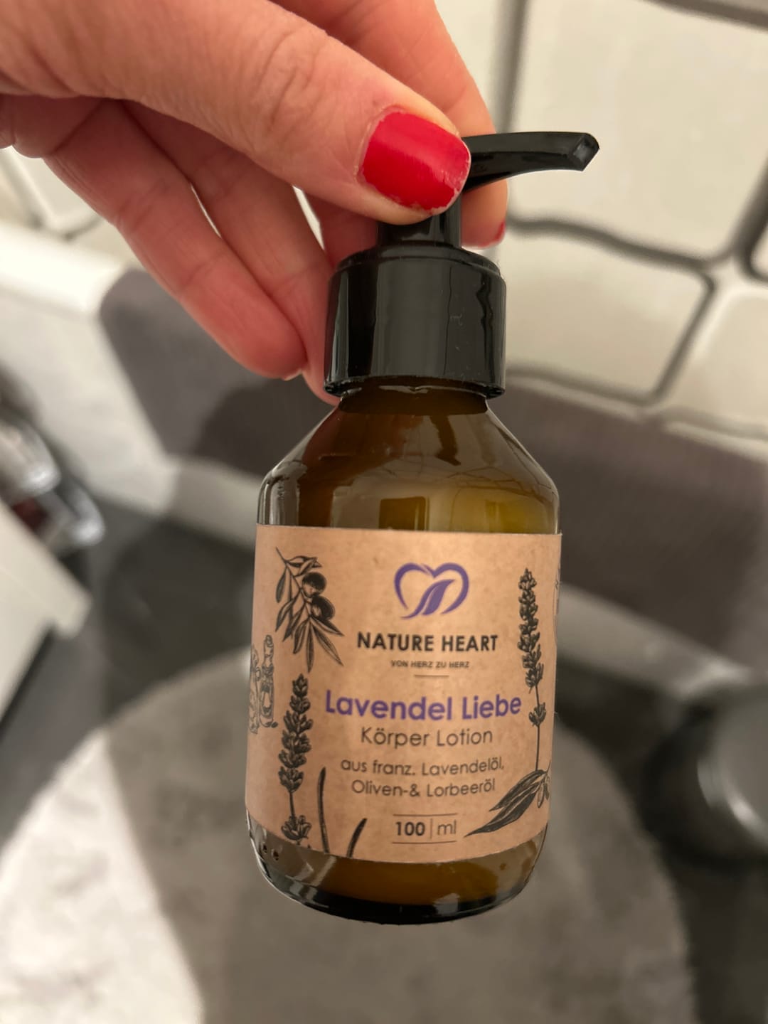 Customer photo review of Lavendel Liebe Körperlotion
