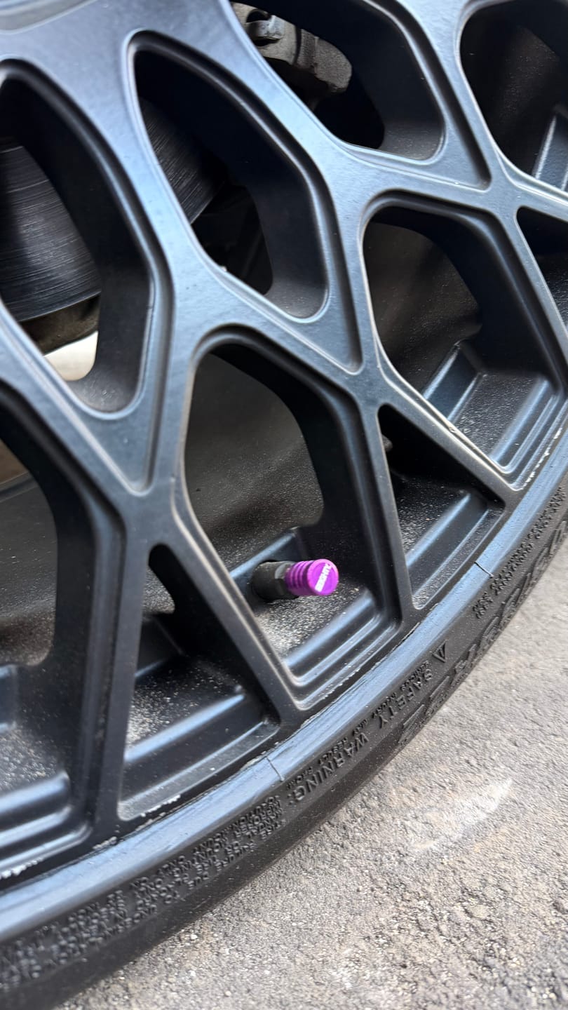Customer photo review of 80Eighty® Purple Valve Stem Caps