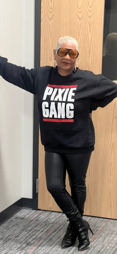 Customer photo review of Pixie Gang Sweatshirt (Black)