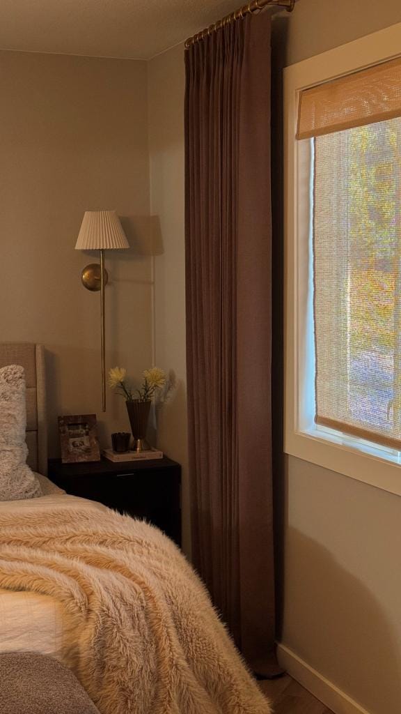 Customer photo review of Natural Bamboo Woven Wood Shades