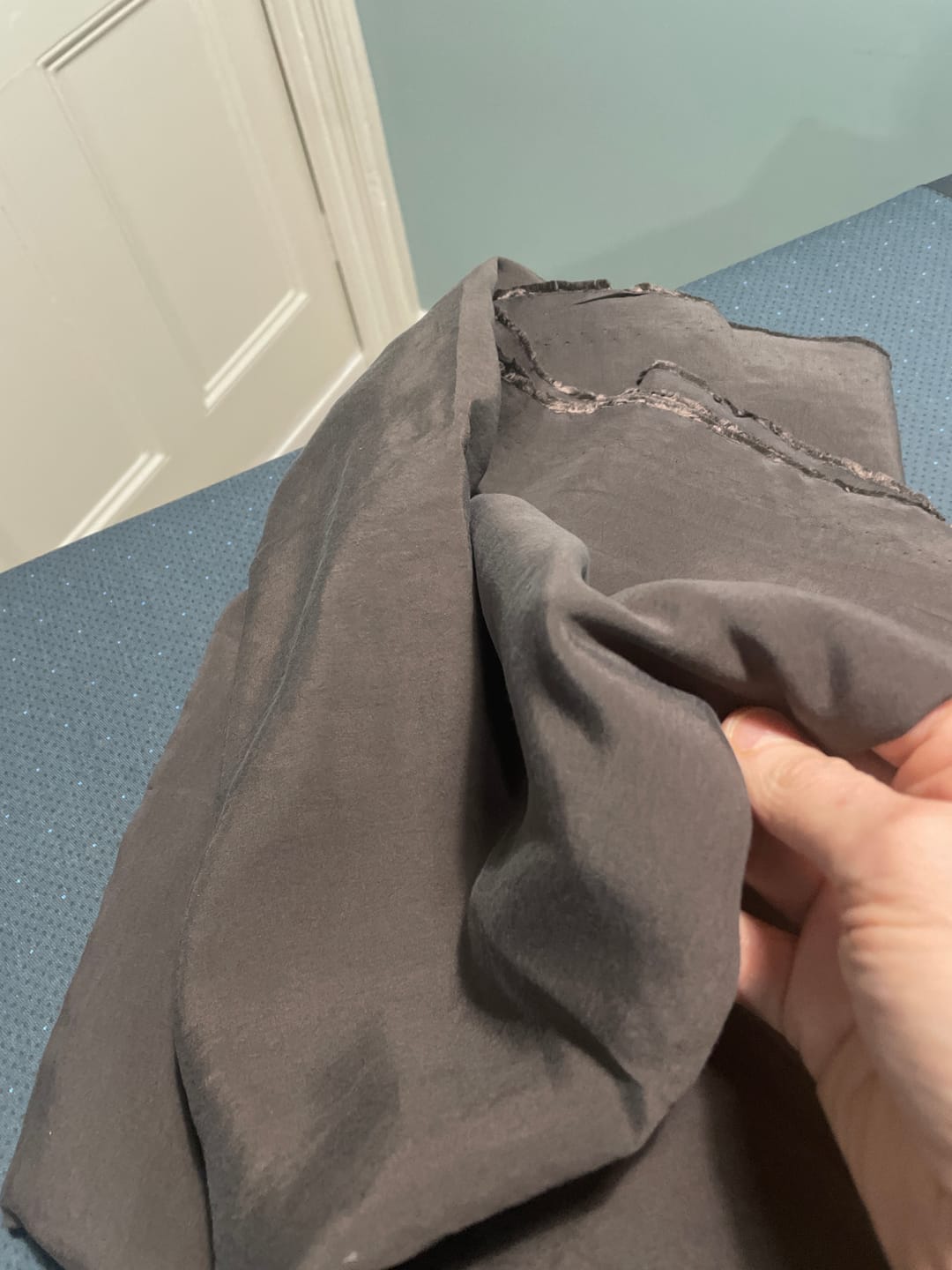 Customer photo review of Modal Cupro Fabric by the Metre – Silk-Touch Floss Finish with Elegant Drape
