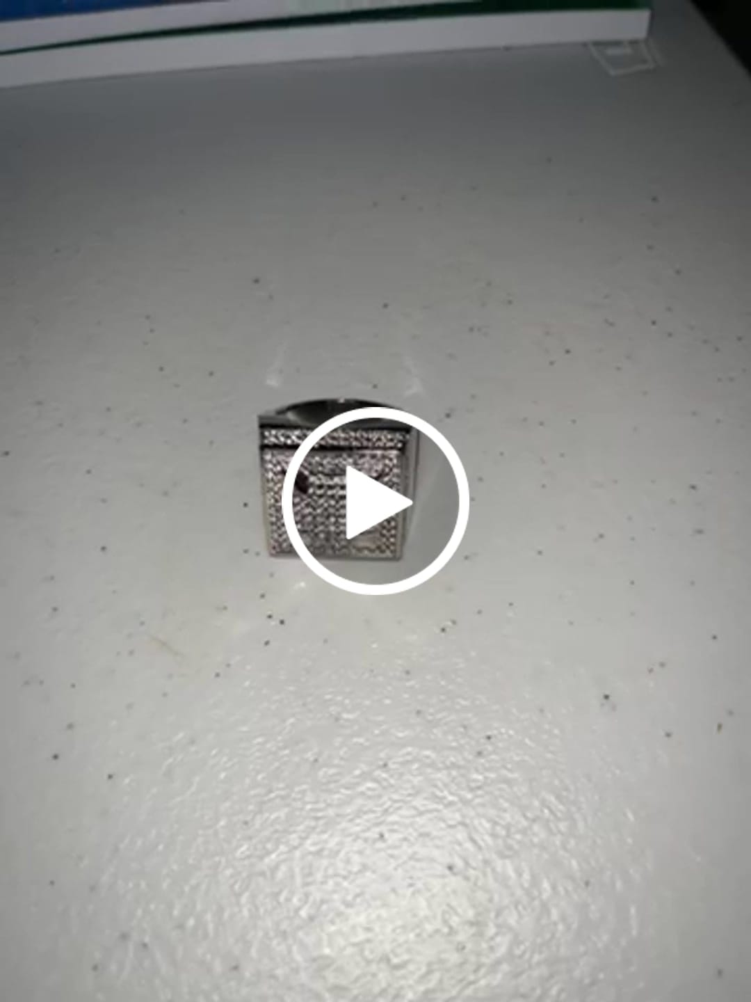 Customer video review of Iced Heart Ring - White Gold