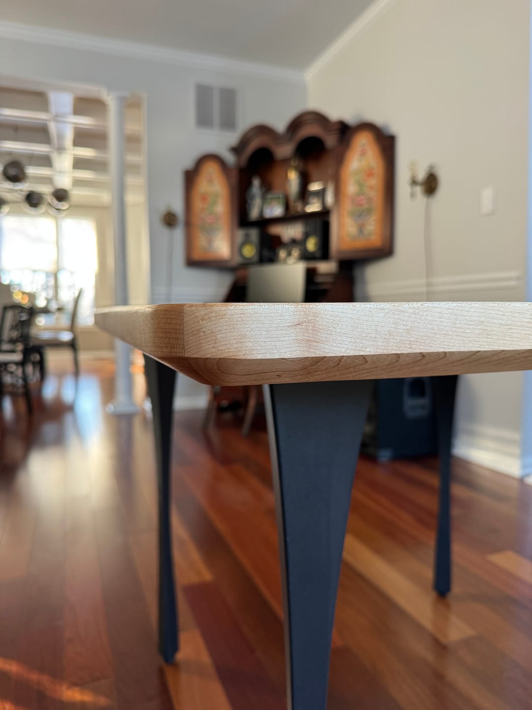 Customer photo review of Desk Legs 501 Snello 28.2" H Metal Handmade Furniture Legs