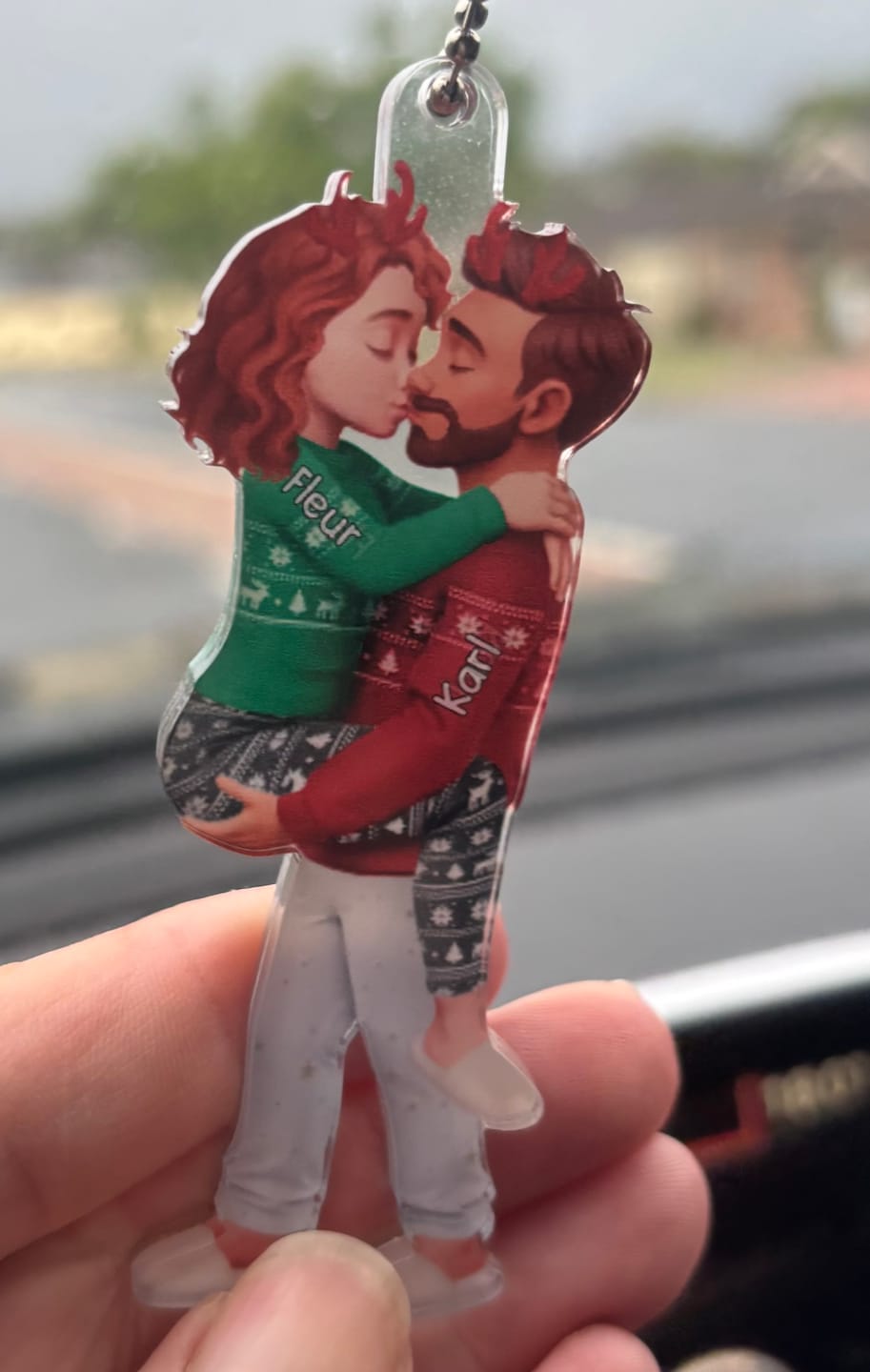 Customer photo review of Christmas Gifts For Husband And Wife - Personalized Acrylic Ornament