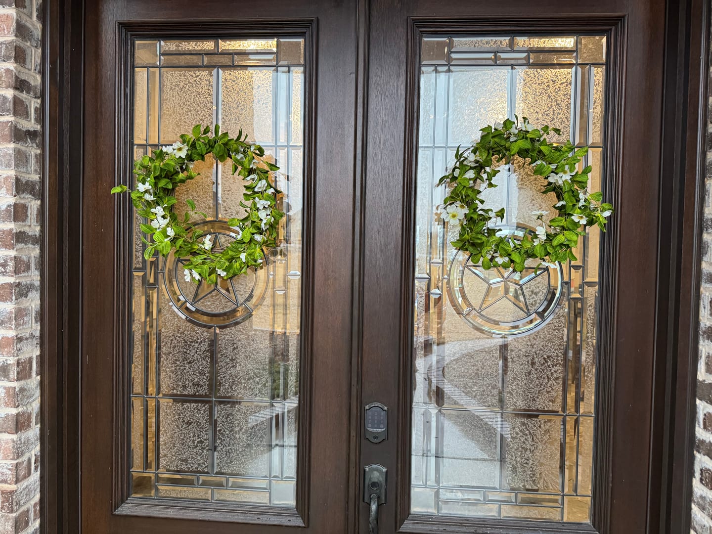 Customer photo review of Faux Dogwood Wreath