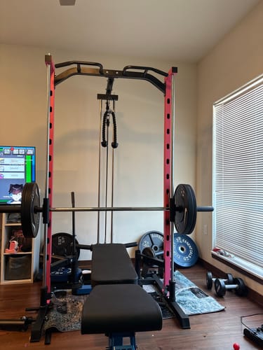 Customer photo review of RitFit PSR05 2.0 Pink Smith Machine with LAT-Pull Down