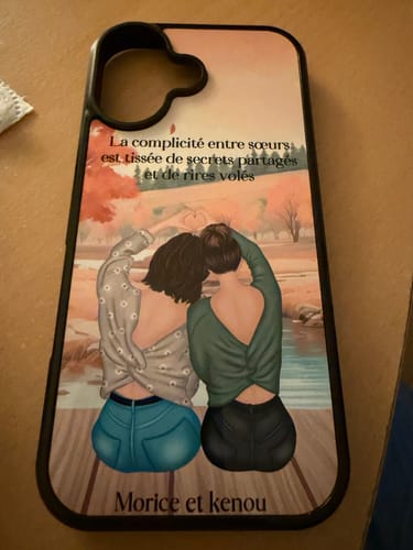 Customer photo review of Coque Personnalisée - Meilleures Amies
