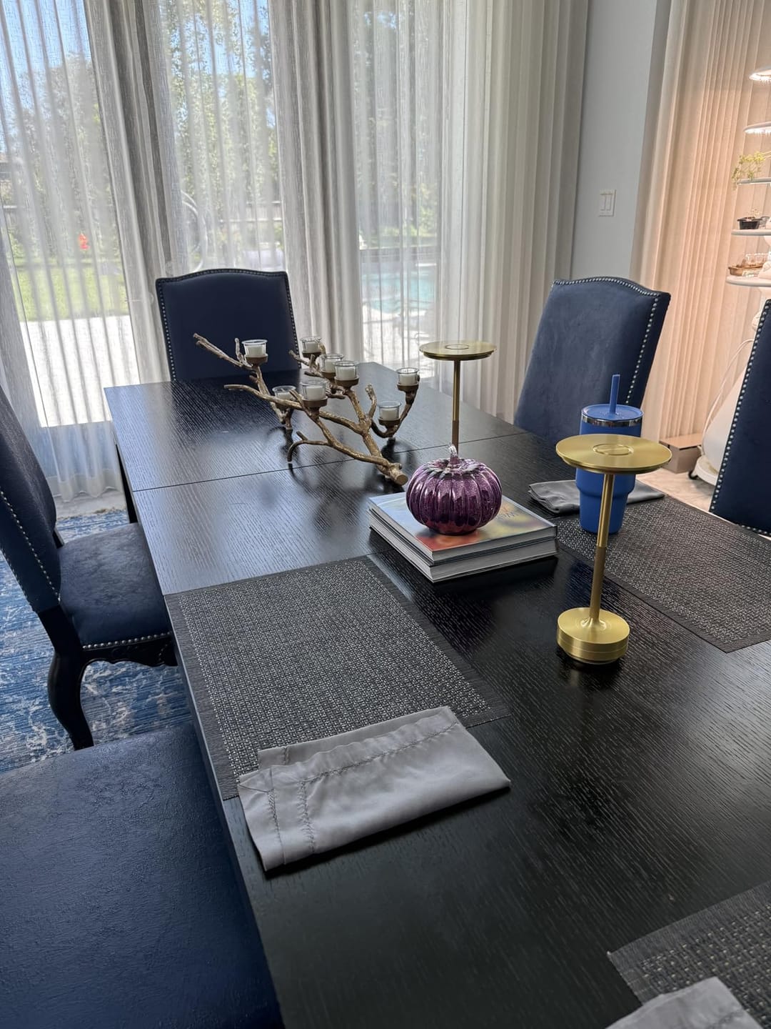 Customer photo review of Metallic Cordless Table Lamp
