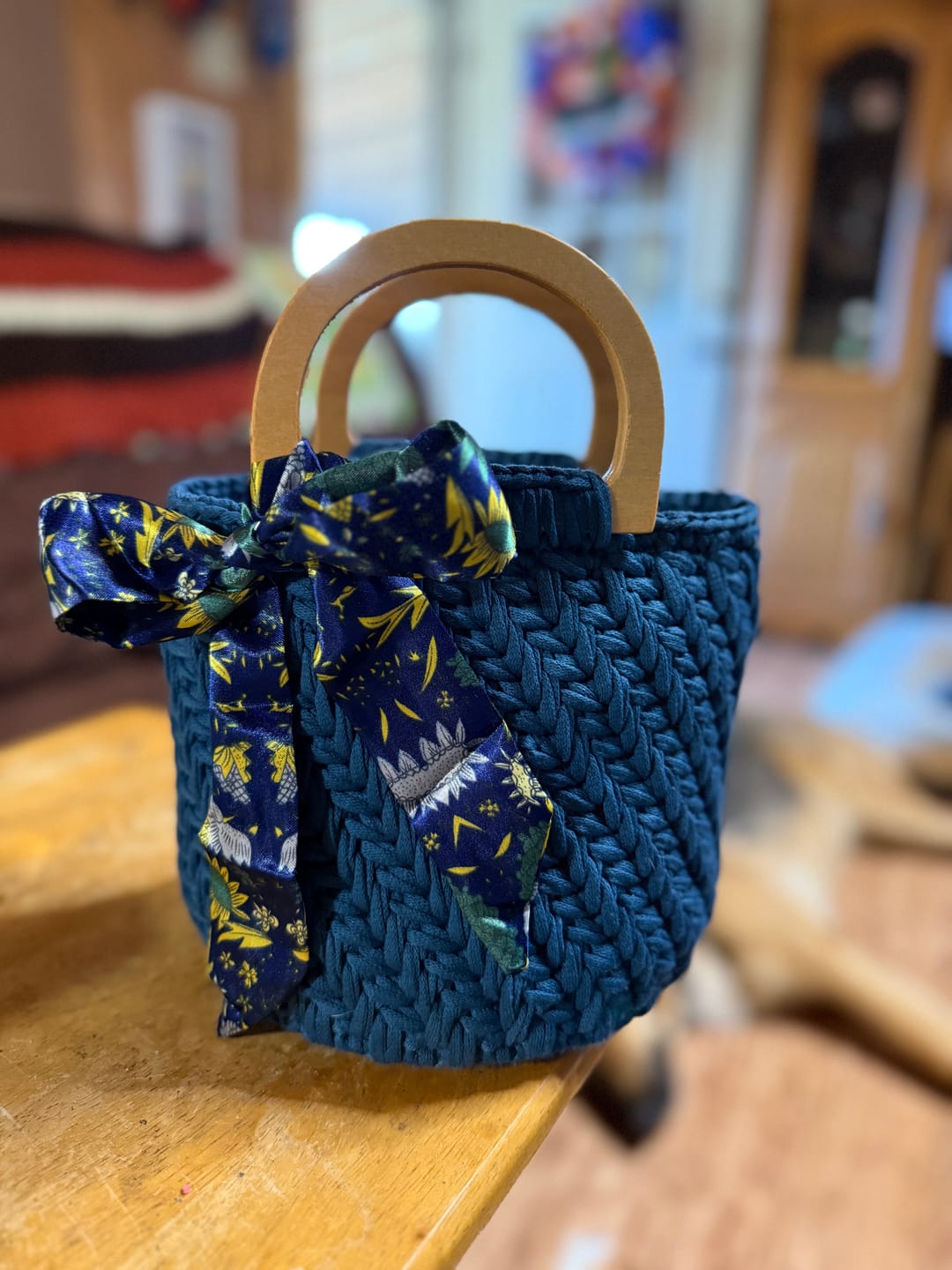 Customer photo review of CrochetPark™  Elegant granny Crochet Bag DIY Kit