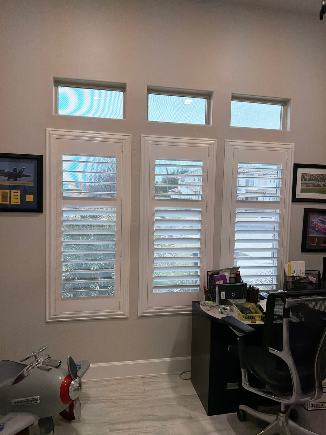 Customer photo review of Hybrid Wood Plantation Shutter