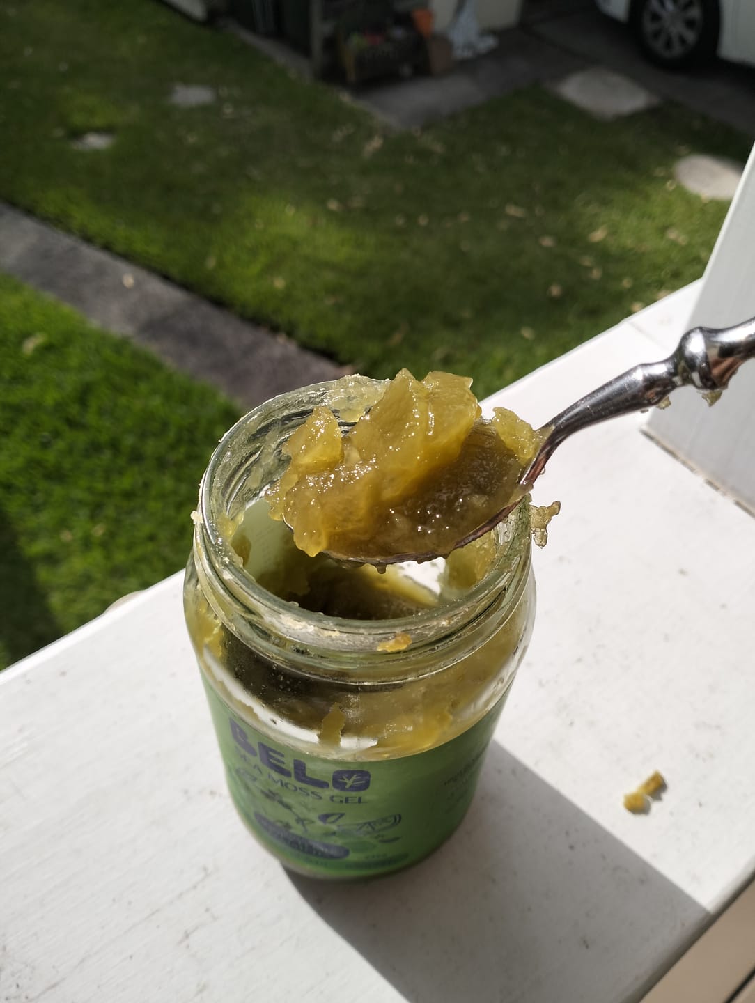 Customer photo review of Belo Sea Moss Gel - Soothing Honey Lemon & Matcha