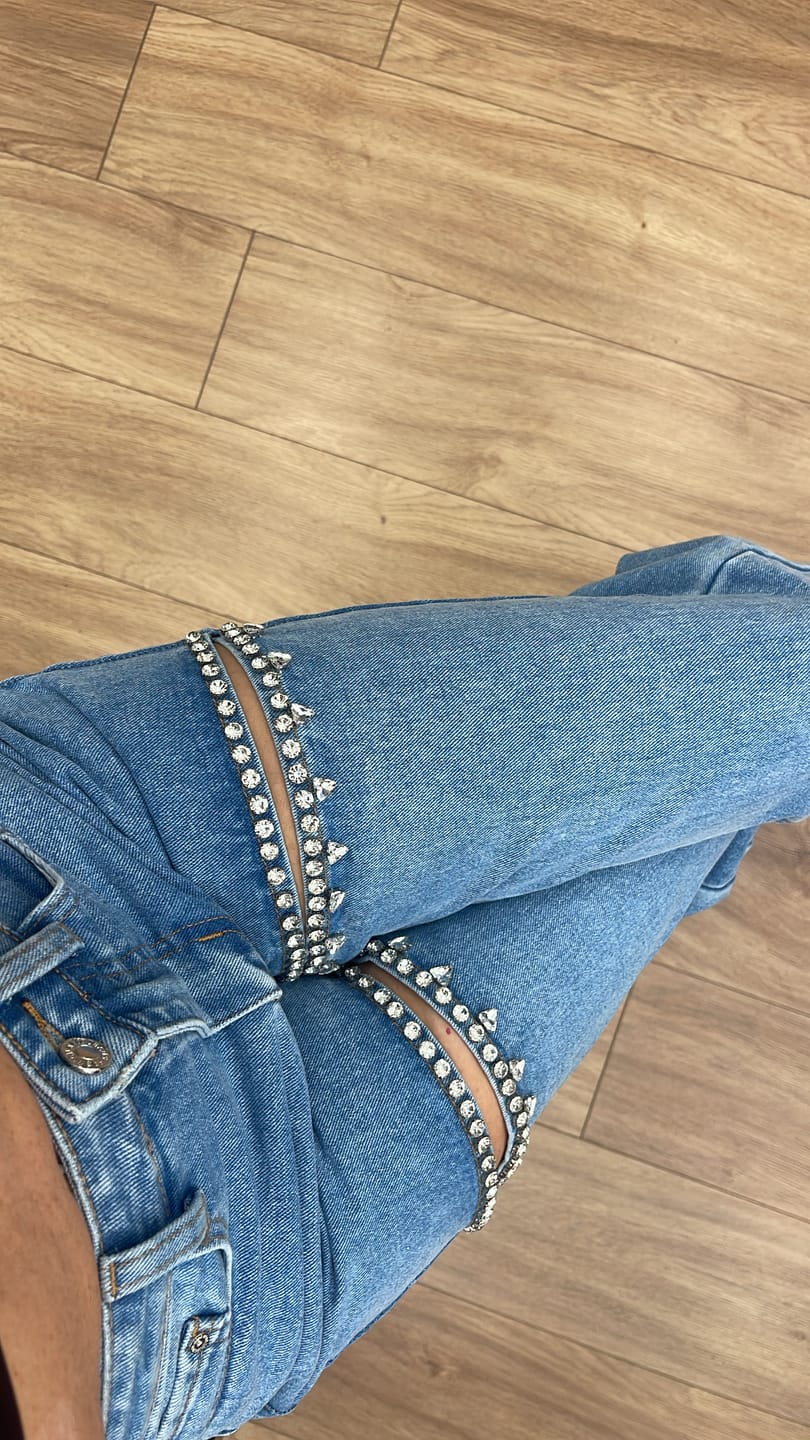 Customer photo review of Τζιν με κόψιμο και στρας